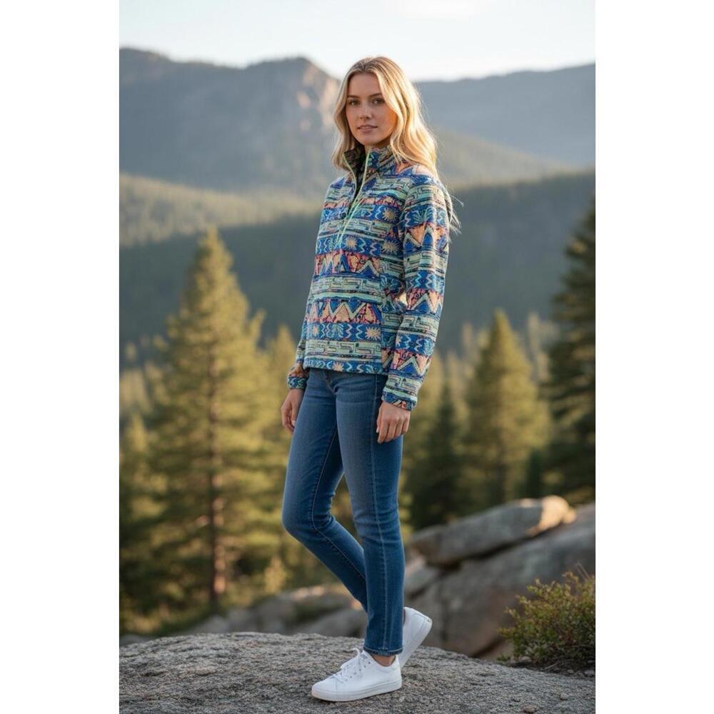 $139 Patagonia Women's Houdini Stash LightweightNylon Pullover High Hopes Geo XS - Picture 1 of 12